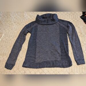Lucky Brand Blue Cowl Neck Sweater